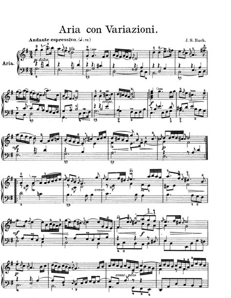 Free Sheet Music Goldberg Variations Bwv 988 Variation 8 Simone Dinnerstein