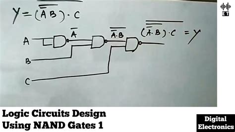 logic diagram using nand gates only 