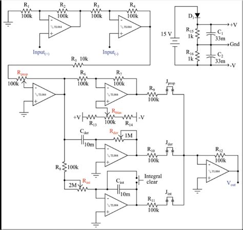 p controller circuit diagram 