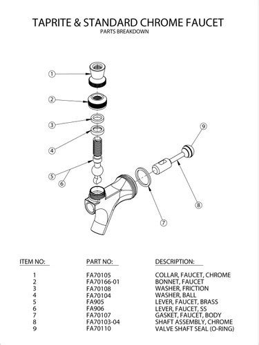 perlick 525 diagram 
