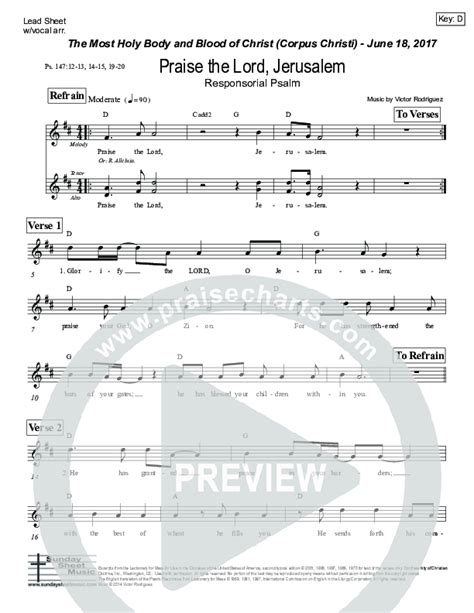 Free Sheet Music Psalm 147 Jerusalem Greg Mailloux