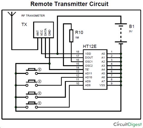 rf transmitter circuit diagram 