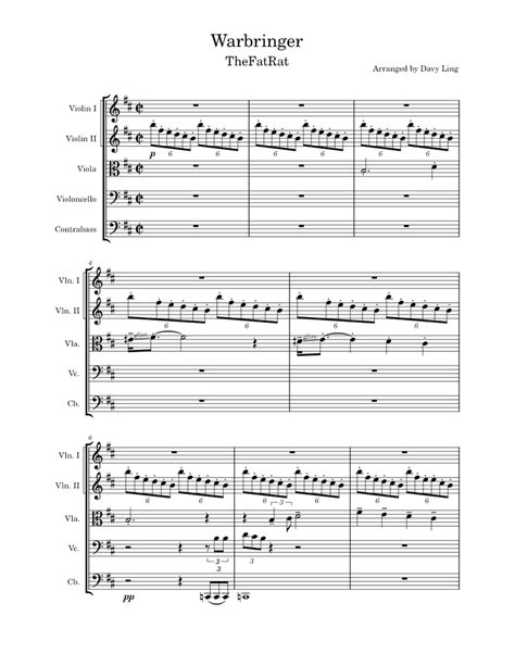 Free Sheet Music Shadow From The Tomb Warbringer