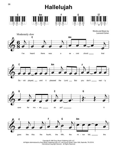 Free Sheet Music Sheet Music For Easy Piano