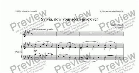 Free Sheet Music Silvia Now Your Scorn Give Over Astra Desmond