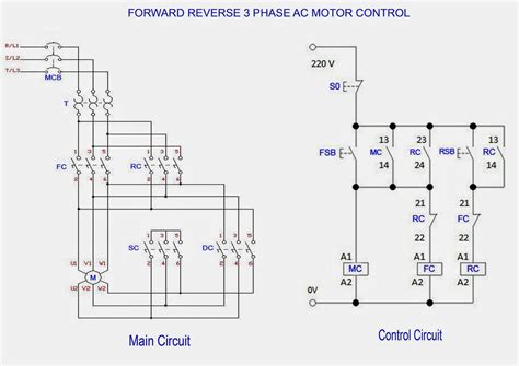 wire schematics 3 phase transformer with a motor with a forward and reverse 