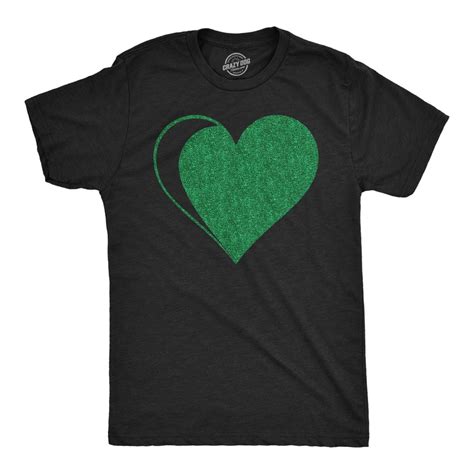 Green Glitter Heart Men S T Shirt Walmart