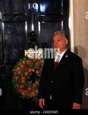 Hungarian Prime Minister Viktor Orban Center Speaks At The Start Of