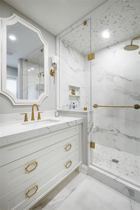 24 White Bathroom With Gold Fixtures SOPHISTICATED In 2024