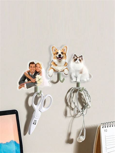 Customized Personalized Acrylic Photo Practical Wall Hanging Hook