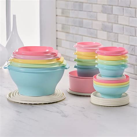 Tupperware Heritage Collection 36 Piece Food Storage Container Set In