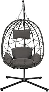 Amazon Egg Chair With Stand Indoor Outdoor Swing Chair Patio