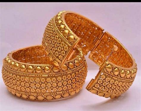 Broad Gold Bangles Gold Bangles Design Bangles Jewelry Designs