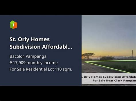 St Orly Homes Subdivision Affordable Lot Only For Sale Near Clark