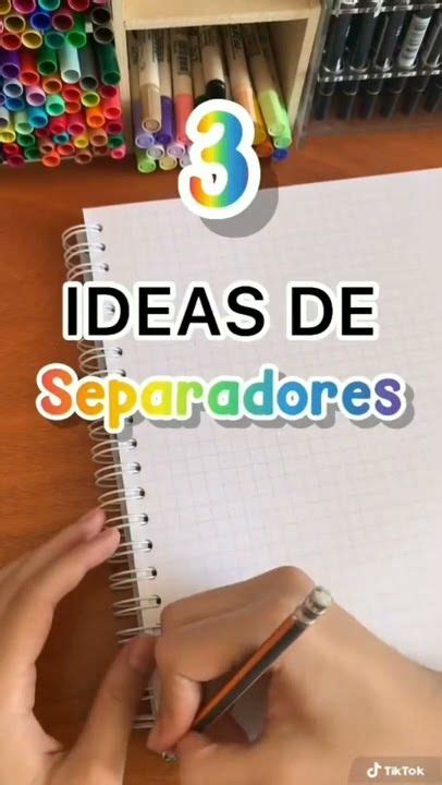 Ideas de SEPARADORES de Cuadernos CREATIVOS y FÁCILES Shorts