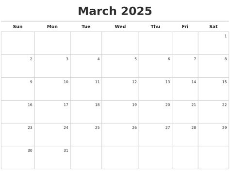 March Calendar Template Powerpoint Dwight D Rodriguez