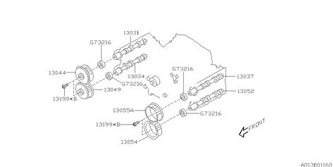 Subaru Wrx L Turbo Mt Wagon Engine Camshaft Camshaft Complete