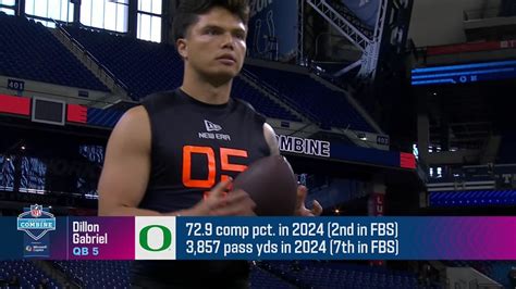 Oregon Qb Dillon Gabriel Nfl Scouting Combine Workout