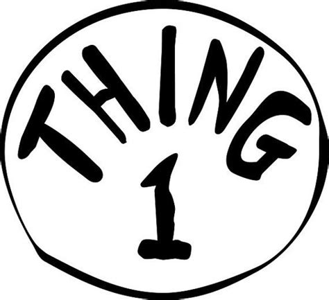 Thing 1 Thing 2 Printables