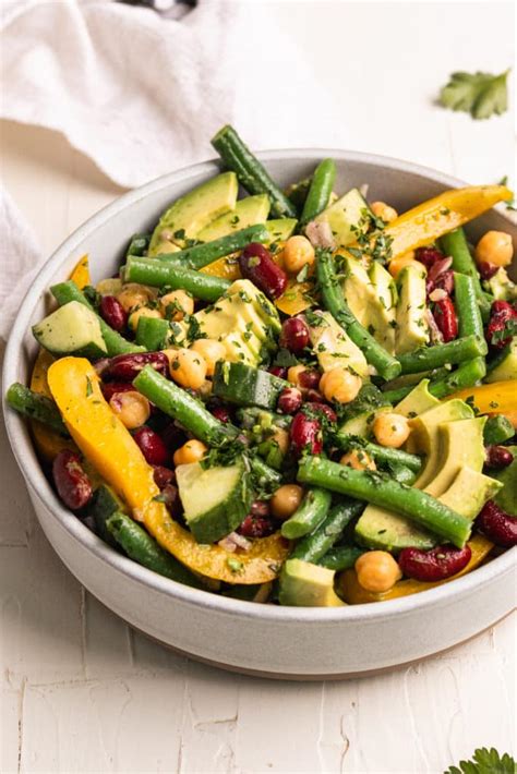 Four Bean Salad With Fresh Green Beans At Rueben Arnold Blog