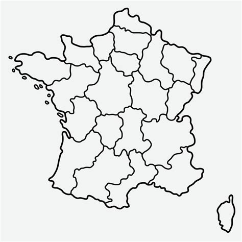 Download doodle freehand drawing of france map. for free | France map ...
