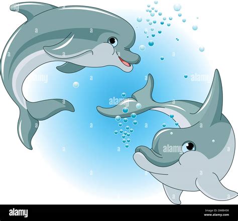 Wild dolphins Stock Vector Images - Alamy 