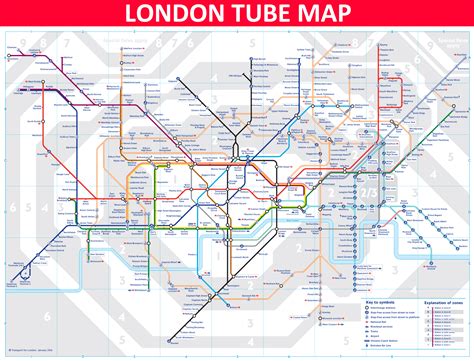 Printable Tube Map Of London Underground