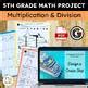 Standard Algorithm Multiplication Math Project Division Area Model