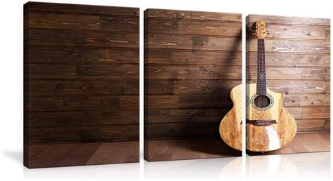 AABERIC Guitar Music Wall Art Guitar Artwork Canvas Prints Art Home