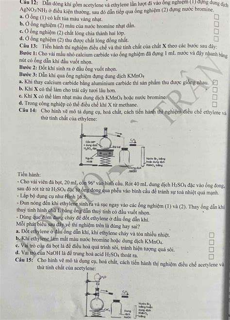 Solved C U D N D Ng Kh G M Acetylene V Ethylene L N L T I V O