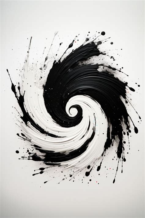 Pin By Brett Odonnell On Ink Dimensional Art Black And White Painting