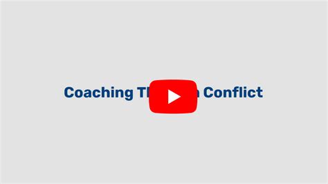 Coaching Through Conflict Center For Human Capital Innovation