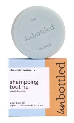 Unbottled Shampoing Tout Naked Solid Shampoo For Normal Hair