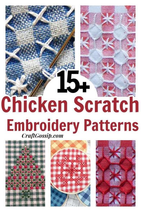 Chicken Scratch Embroidery Tutorials Needle Work