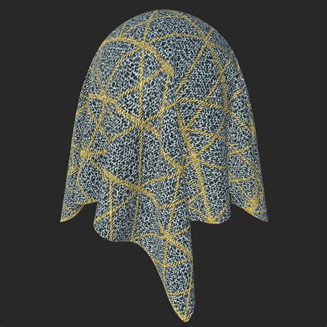 TextureCan - Grey Fabrics with Yellow Triangle Patterns