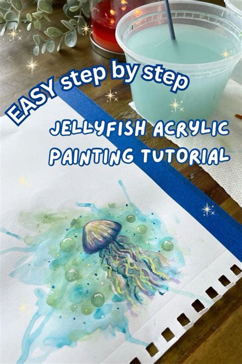 Easy Painting Tutorial Jellyfish Painting Step By Step