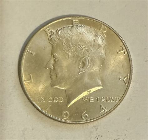 1964 P Kennedy Silver Half Dollar 90 Silver US Mint Coin 50C