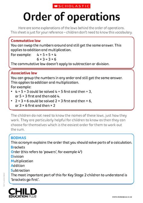 Advanced Order Of Operations Math Aids