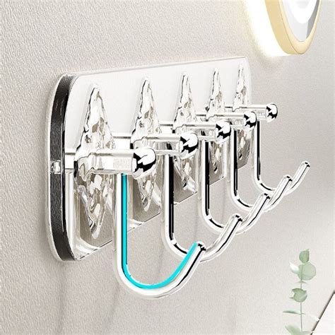 Heavy Duty Wall Hook Self Adhesive Clothes Sticky Hooks Behind The Door