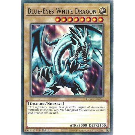 Kw Yugioh En Uk Nice Art Th B I Blue Eyes White Dragon Sdwd