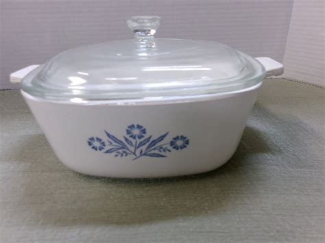 Vintage Corning Ware Blue Cornflower 1 1 2 QT Casserole With Glass Lid