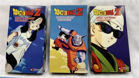 MIXED LOT OF 6 Dragon Ball Z VHS Tapes English Excellent Anime 1999