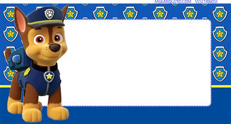 Kit Imprimible De Chase PAW PATROL Descarga Gratis Mi Barquito