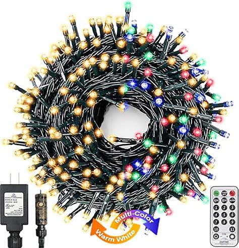 800Leds 272FT Color Changing Christmas String Lights 4 Colors In 1