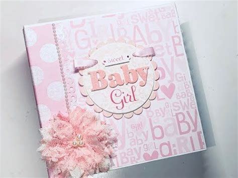 Baby Girl First Year Mini Album Baby Mini Album Baby Girl Scrapbook