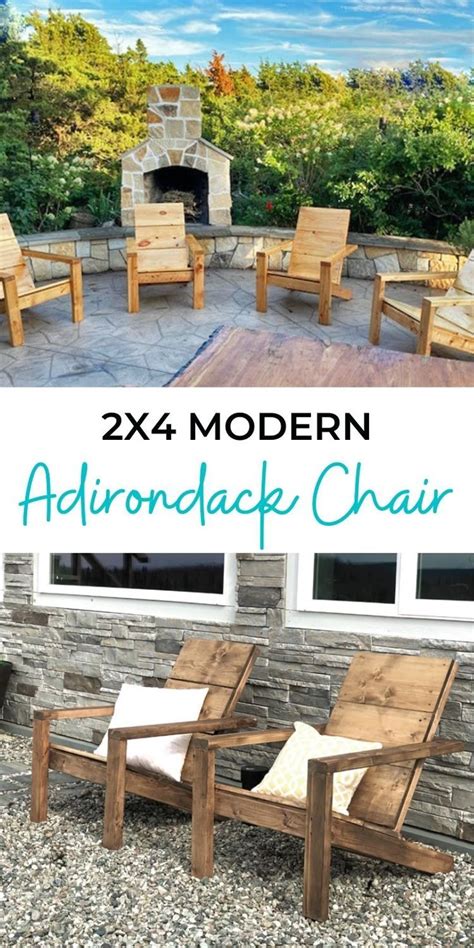 Modern Easy Build Adirondack Chair Outdoor Chairs Diy Modern