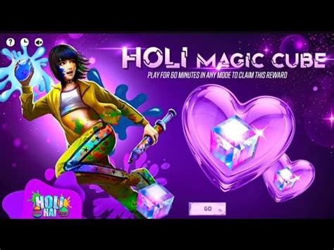 Holi Special Free Magic Cube Event Pink Diamond Store Return Free