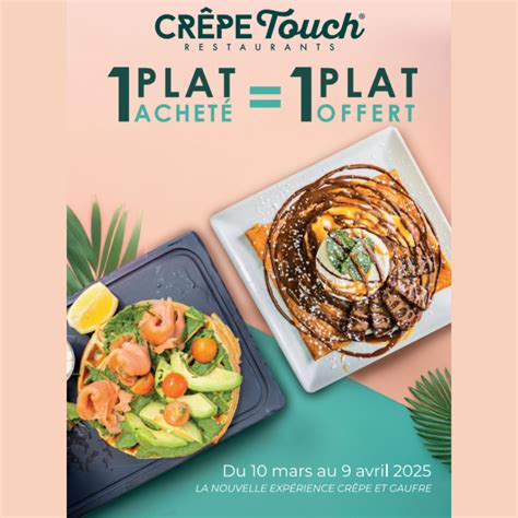 Plat Achet Plat Offert Chez Cr Pe Touch Shopping Promenade