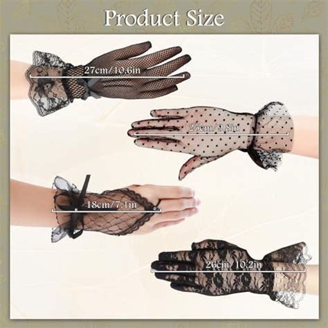 Pairs Lace Gloves Women Tea Party Gloves Fingerless Gloves Wedding