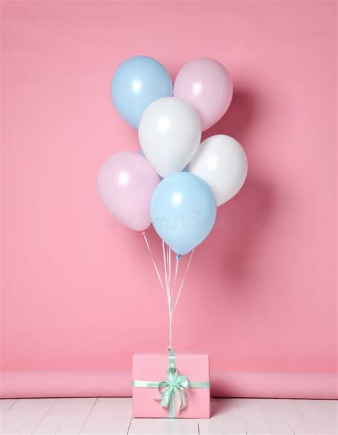 7 343 Pink Balloons Pastel Background Stock Photos Free Royalty